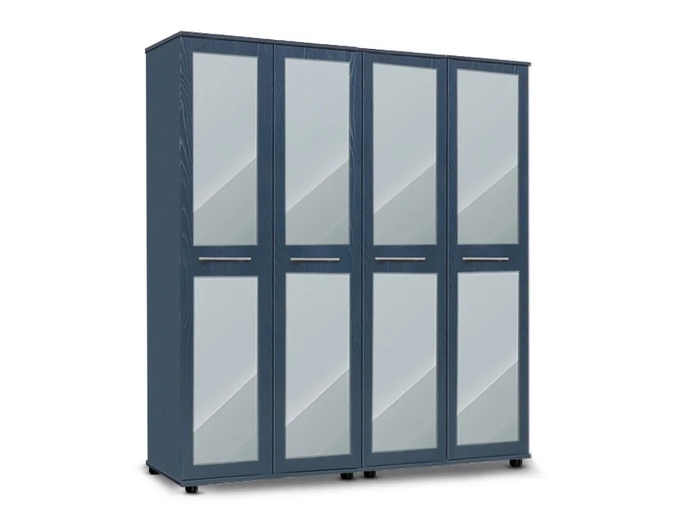 ASC ASC Venice 4 Door Mirrored Wardrobe (Assembled)