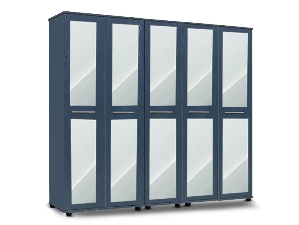 ASC ASC Venice 5 Door Mirrored Wardrobe (Assembled)