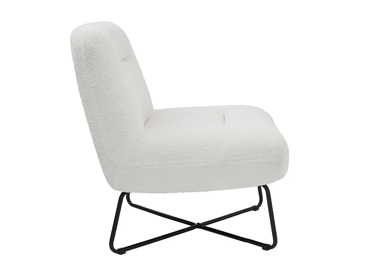 GFW GFW Willow Cream Boucle Fabric Accent Chair