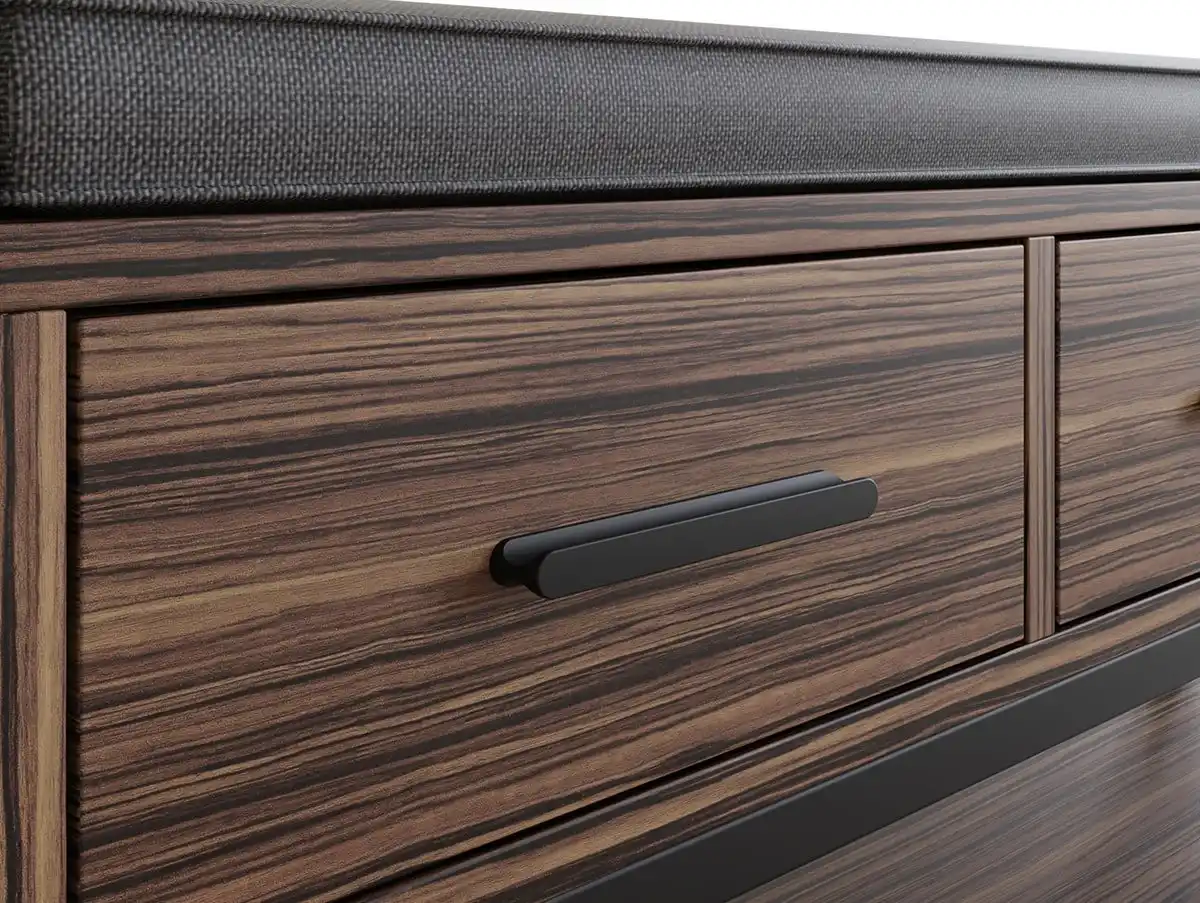 GFW GFW Quinn Walnut Shoe Bench with Storage