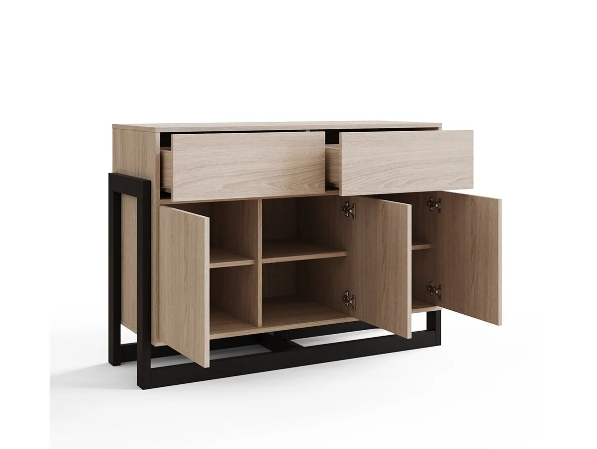 GFW GFW Taite Oak 3 Door 2 Drawer Sideboard