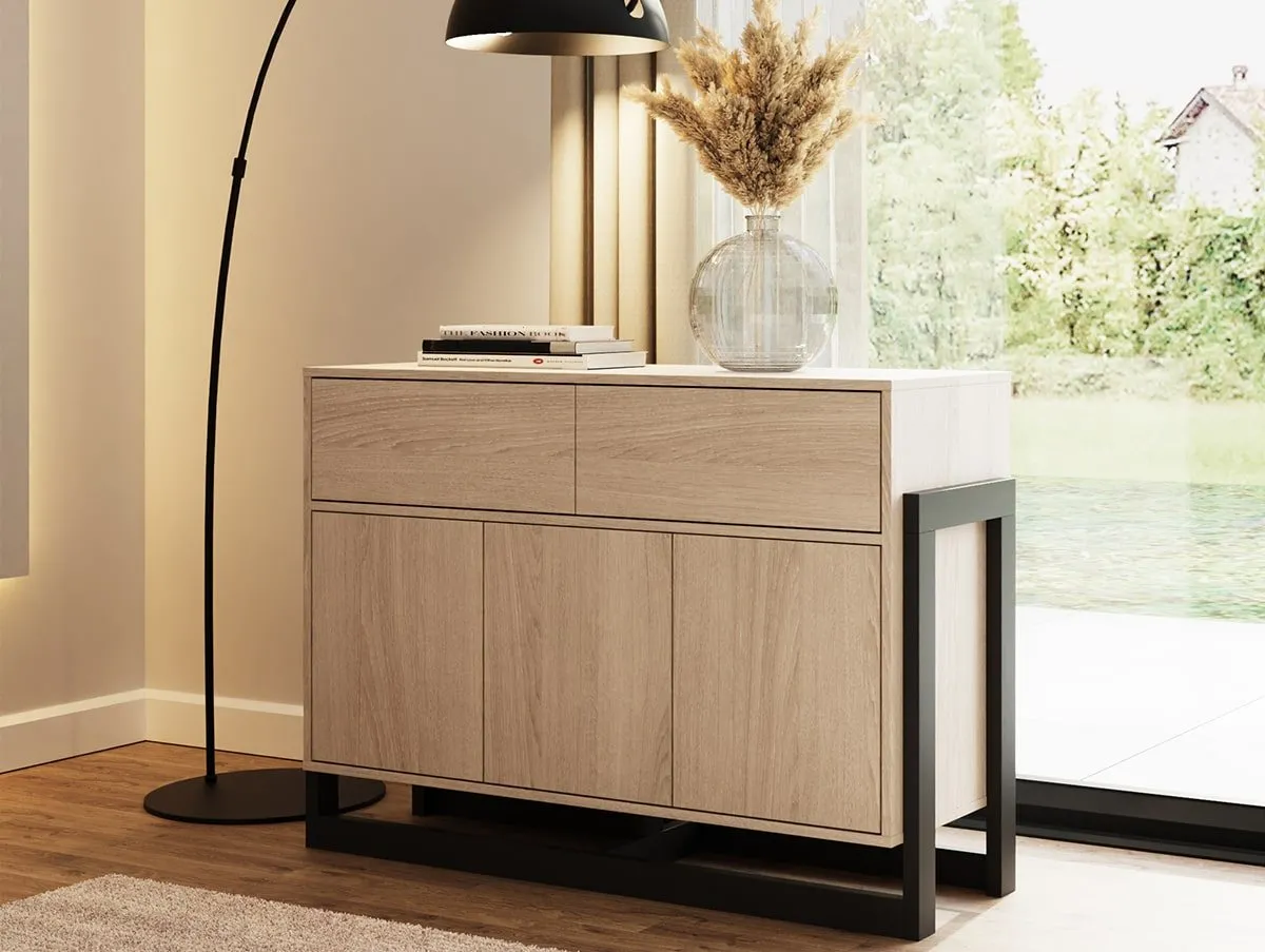 GFW GFW Taite Oak 3 Door 2 Drawer Sideboard