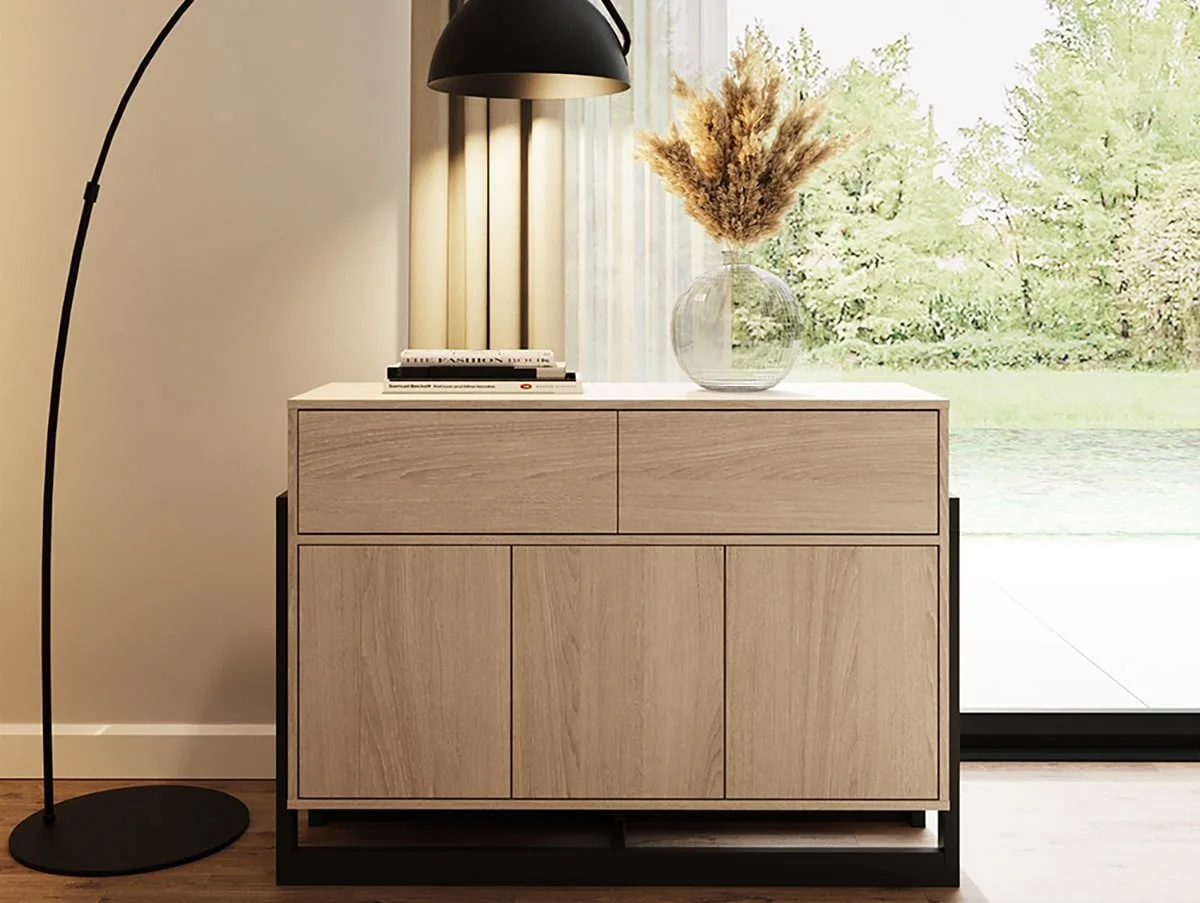 GFW GFW Taite Oak 3 Door 2 Drawer Sideboard