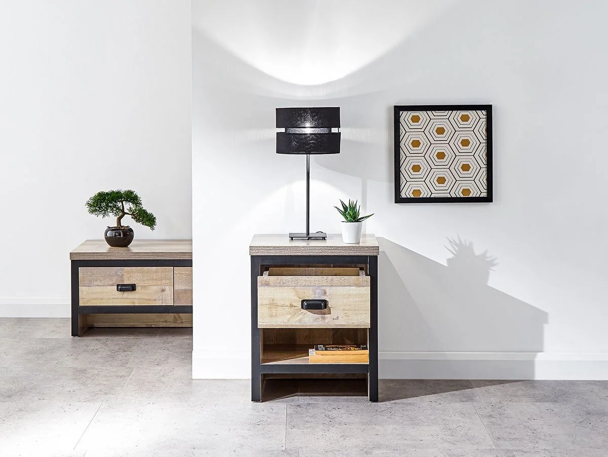 GFW GFW Boston Oak Wooden Lamp Table
