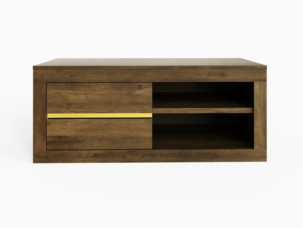 GFW GFW Astley Knotty Oak 2 Drawer Coffee Table