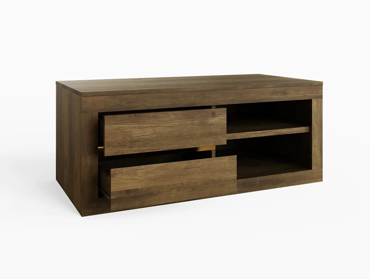 GFW GFW Astley Knotty Oak 2 Drawer Coffee Table
