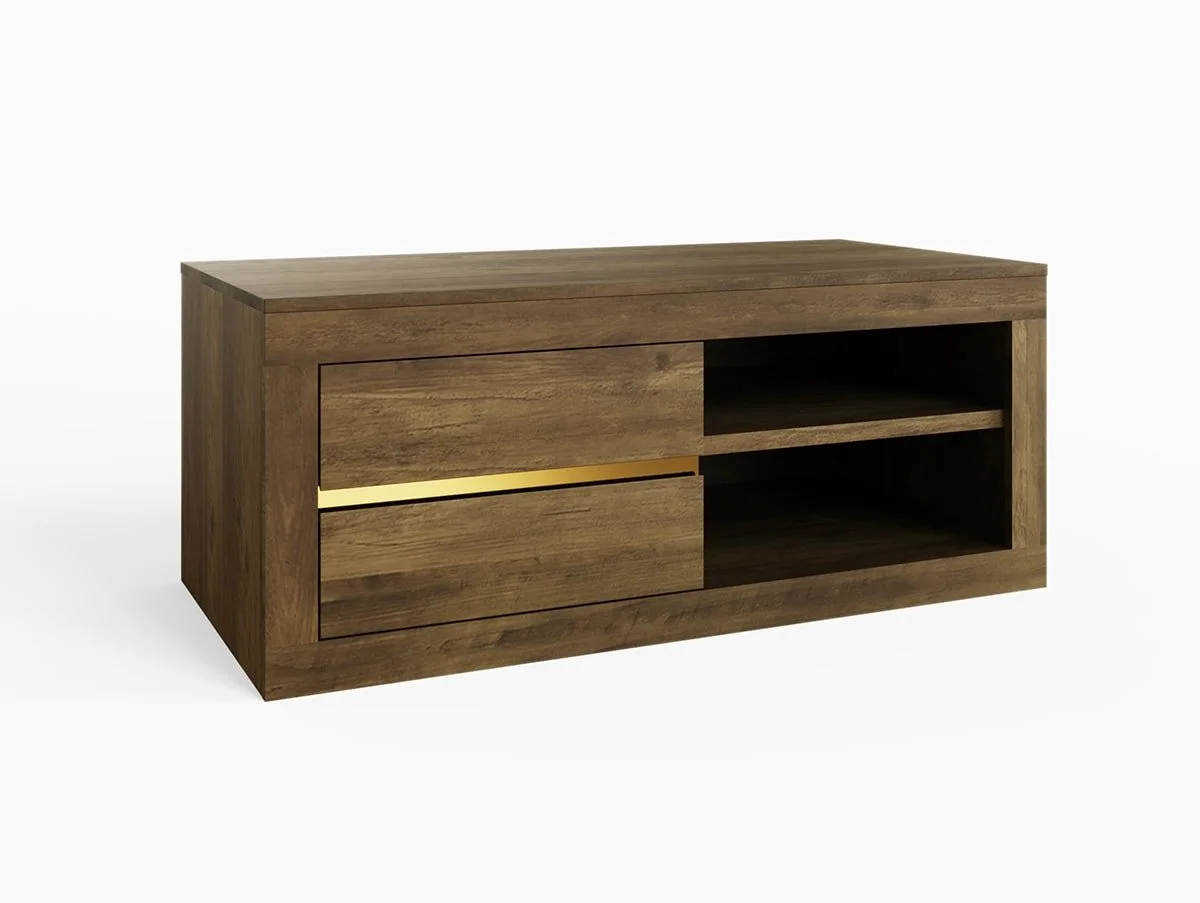 GFW GFW Astley Knotty Oak 2 Drawer Coffee Table