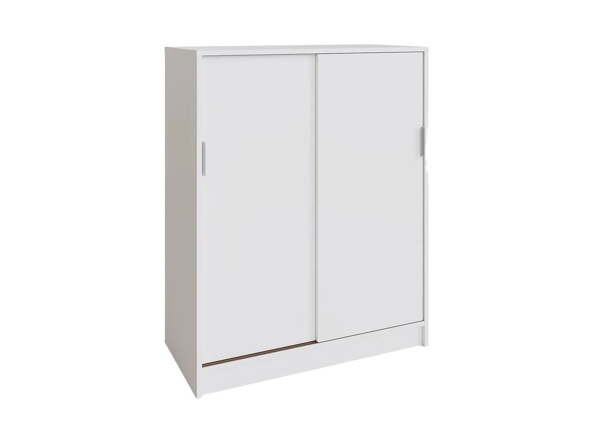 GFW GFW Leighton White Sliding Door Shoe Cabinet