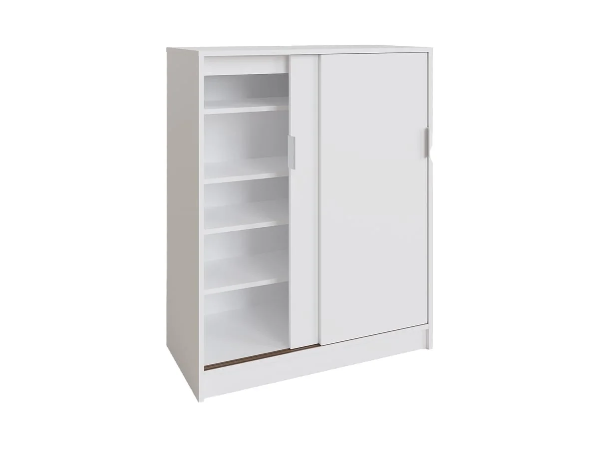 GFW GFW Leighton White Sliding Door Shoe Cabinet