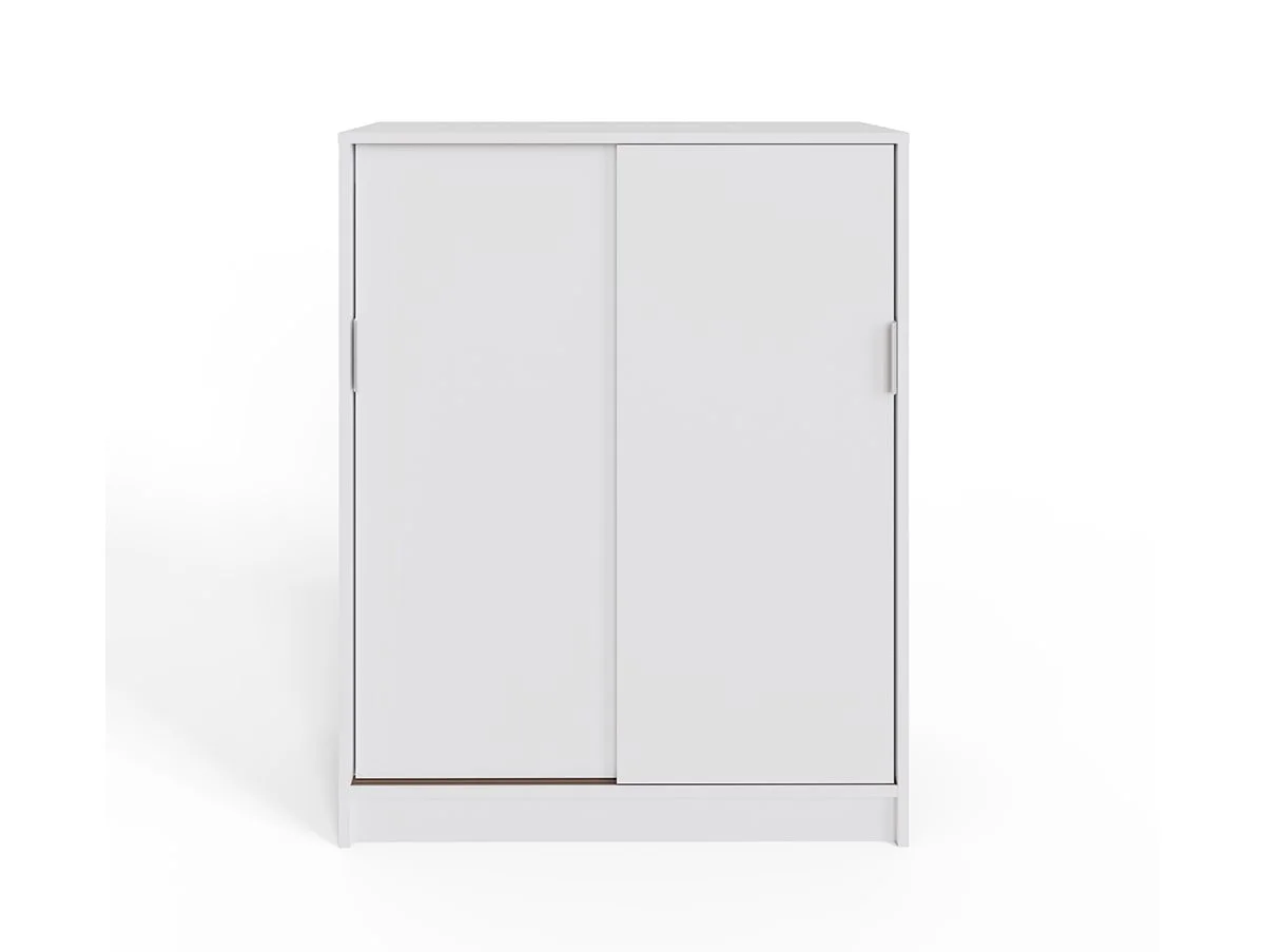 GFW GFW Leighton White Sliding Door Shoe Cabinet