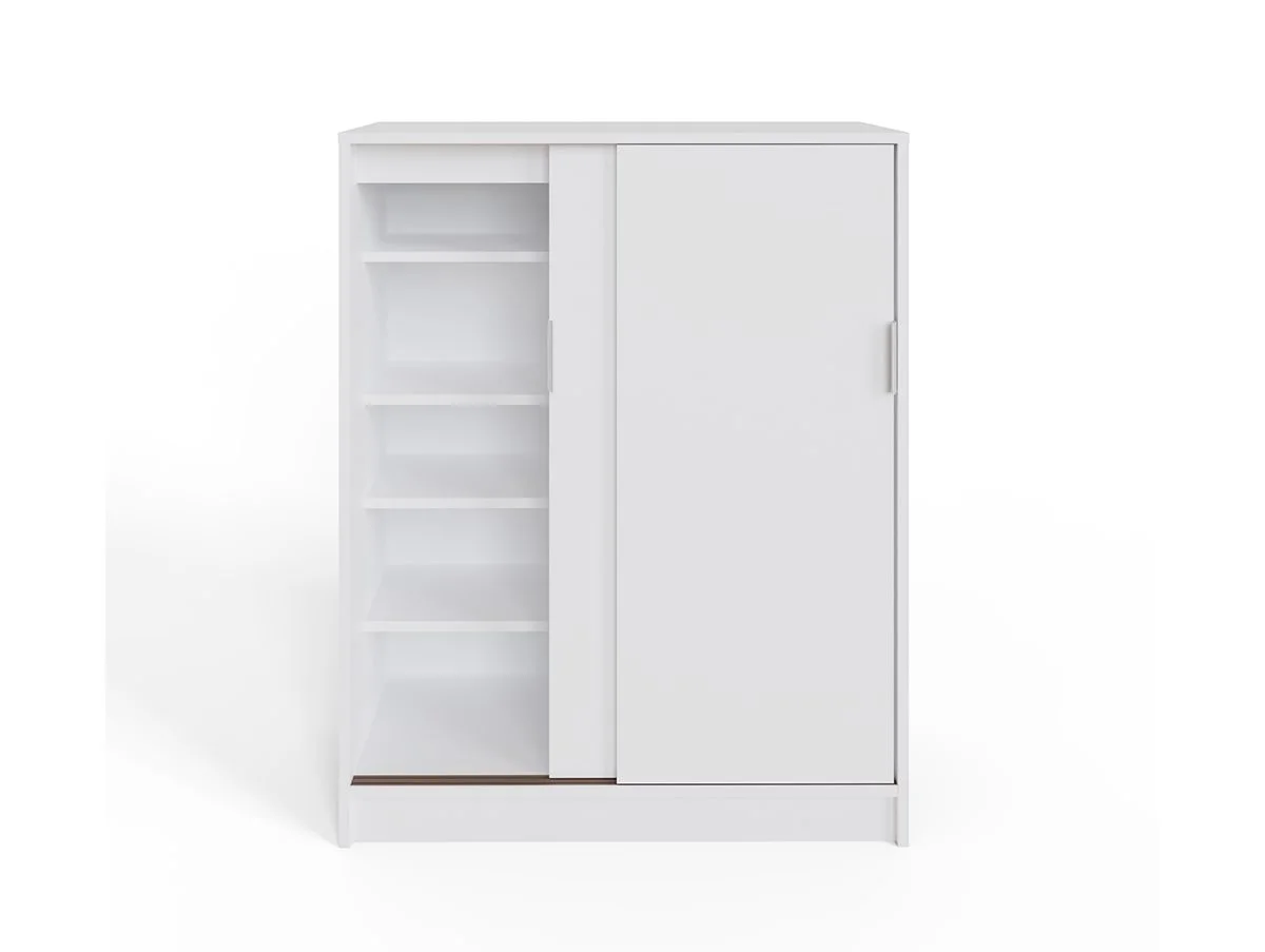 GFW GFW Leighton White Sliding Door Shoe Cabinet