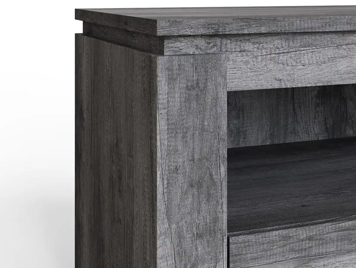 GFW GFW Canyon Charcoal Grey 2 Drawer TV Unit