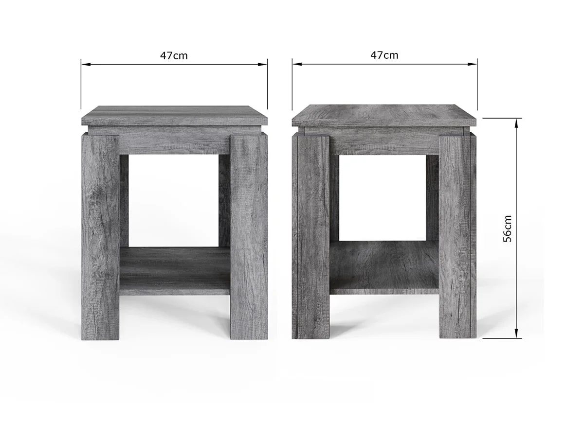 GFW GFW Canyon Charcoal Grey Lamp Table