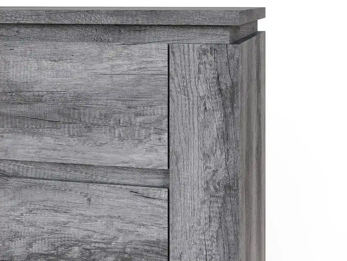GFW GFW Canyon Charcoal Grey 1 Door 3 Drawer Multi Storage Unit