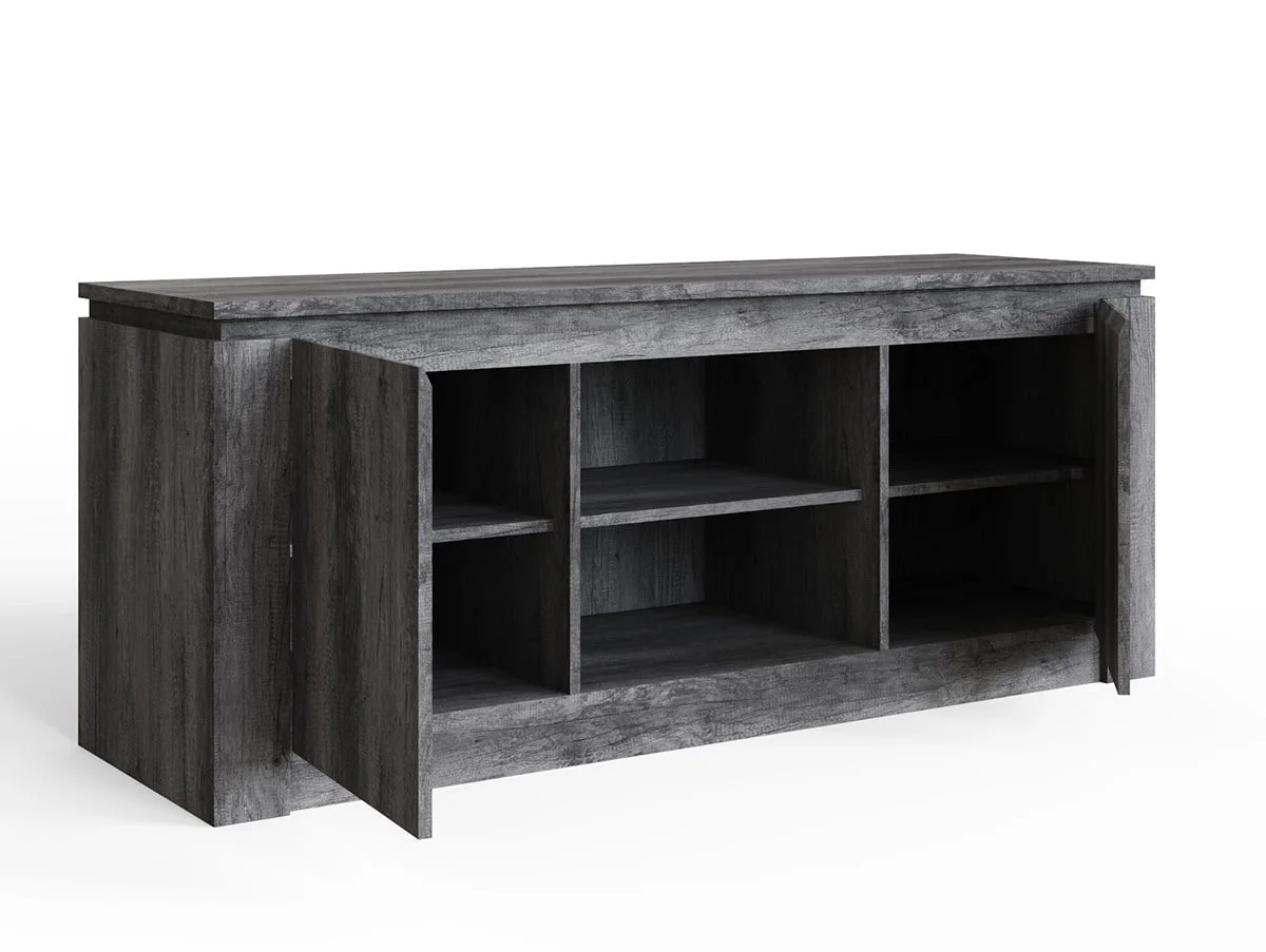 GFW GFW Canyon Charcoal Grey 2 Door TV Unit