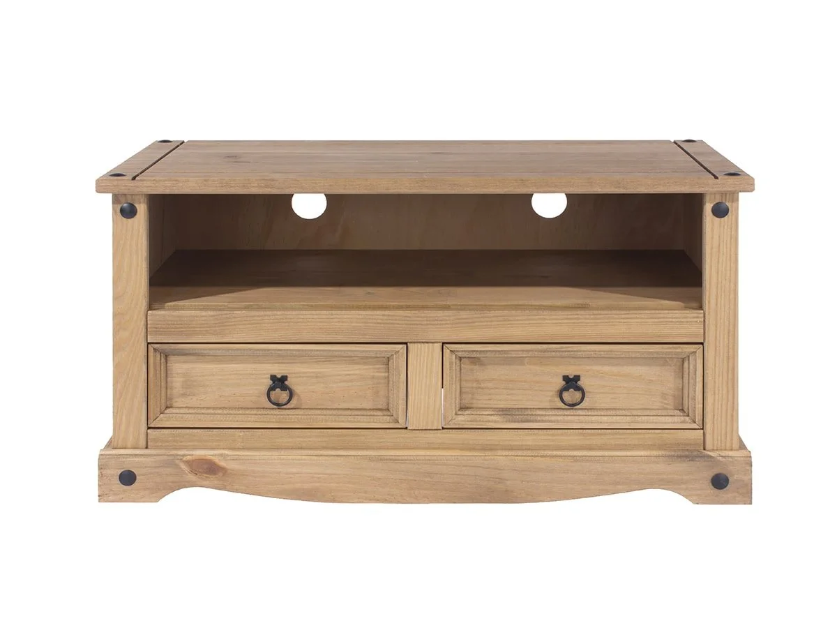 Core Core Corona Waxed Pine Wooden Flat Screen Wooden TV Unit