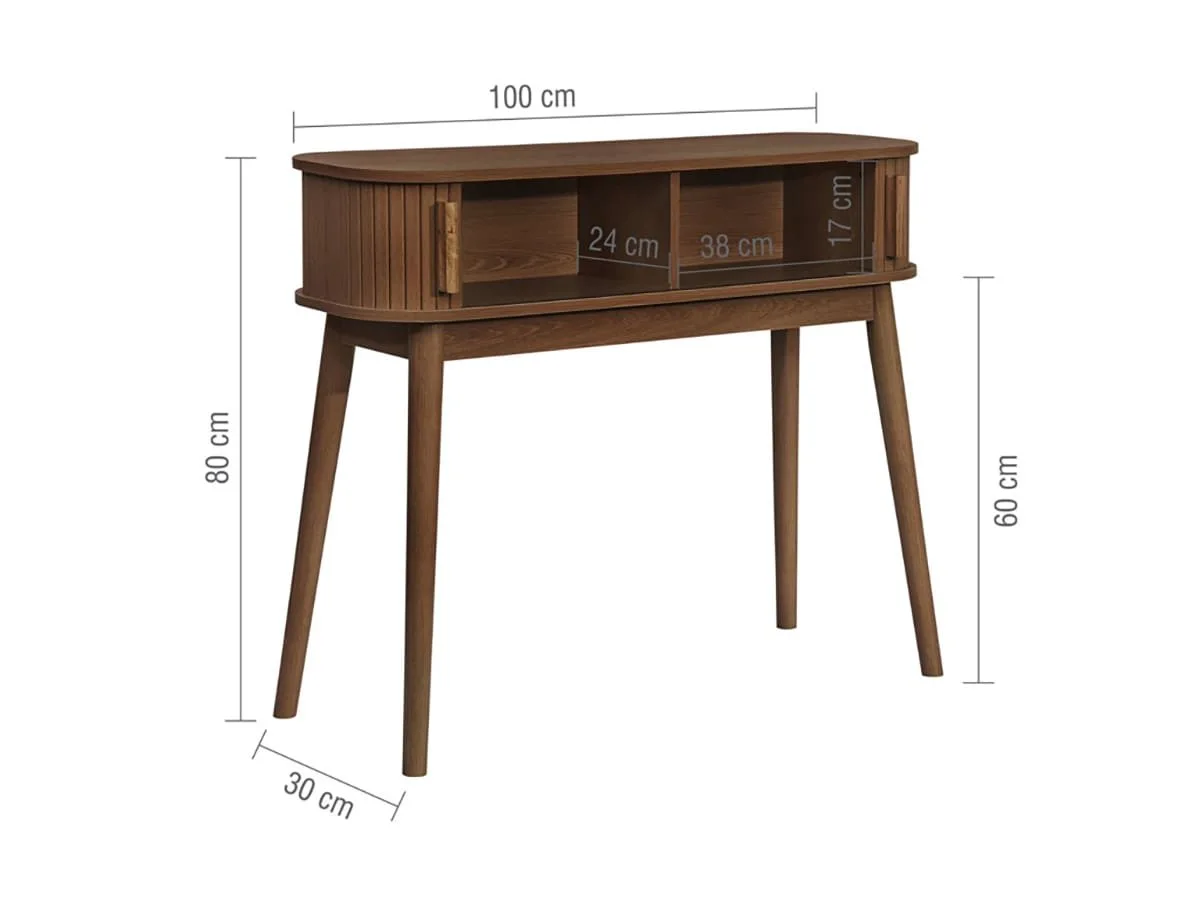 Birlea Birlea Axel Walnut Storage Console Table