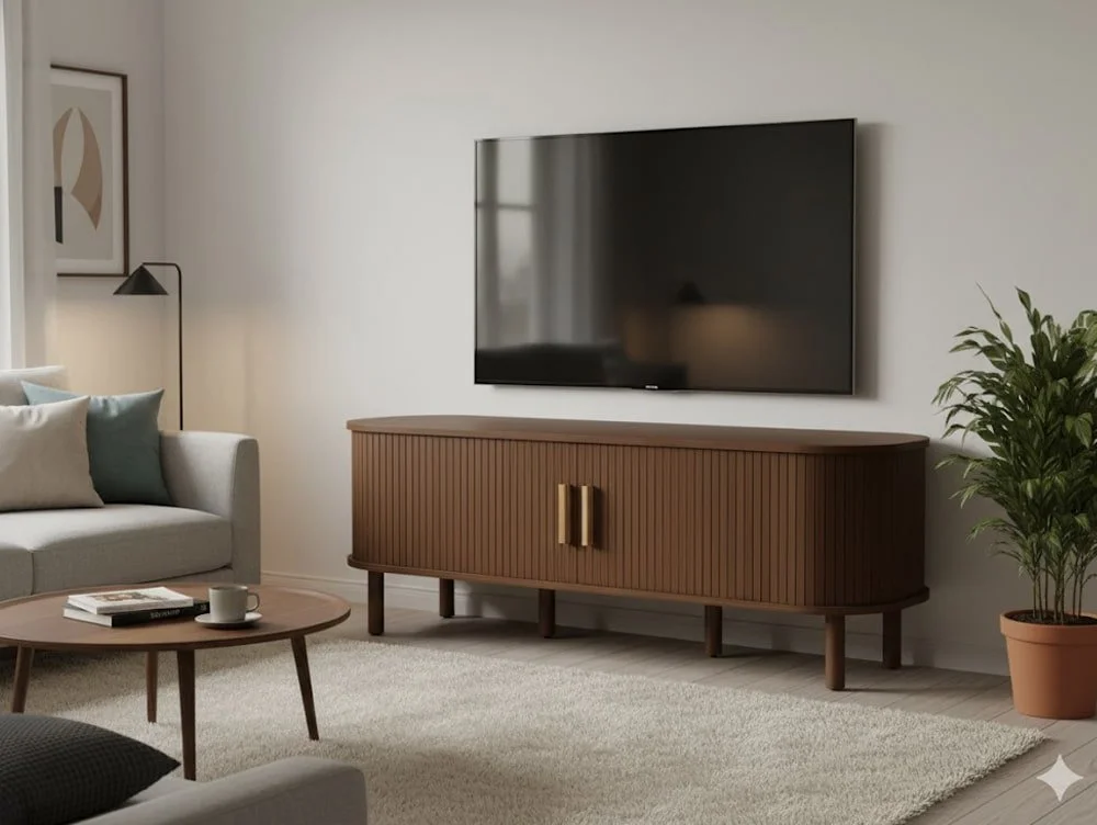 Birlea Birlea Axel Walnut 2 Door TV Cabinet