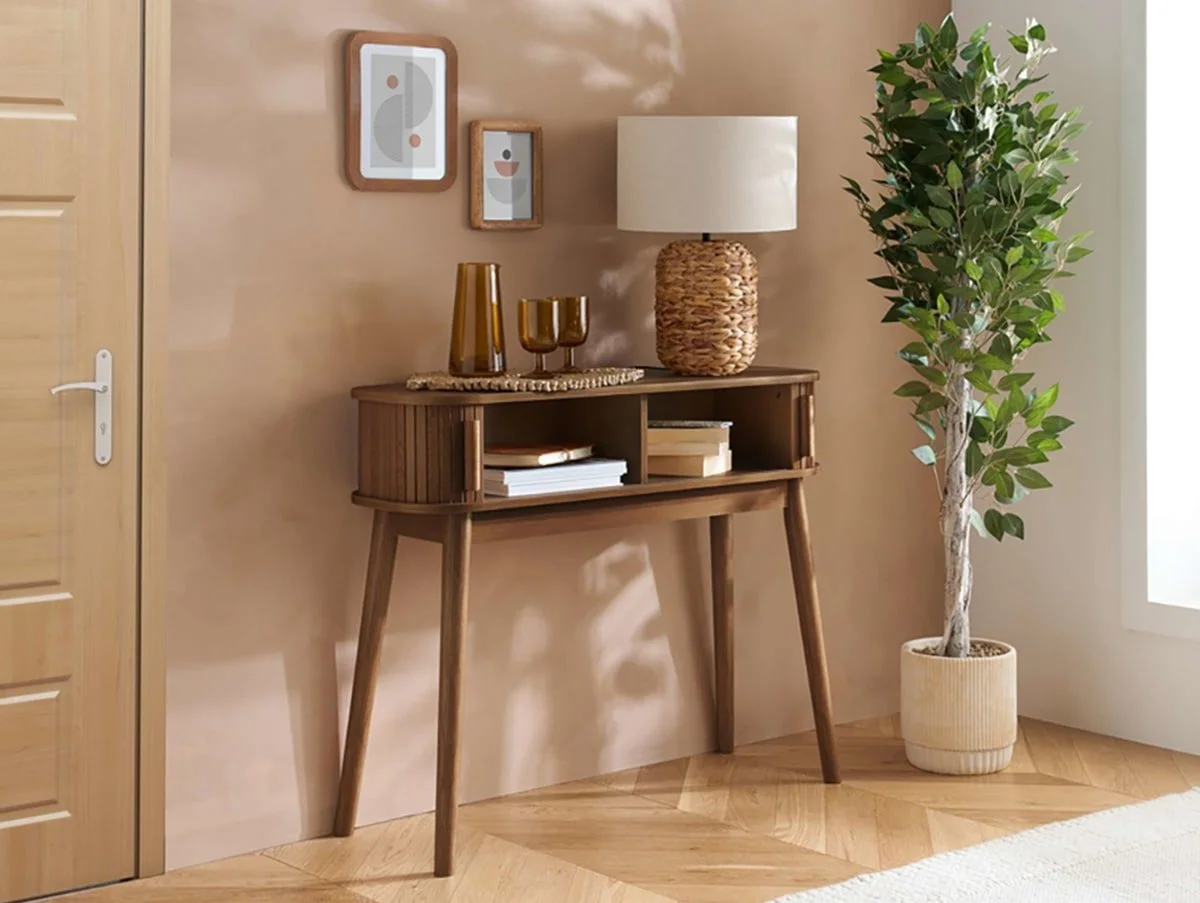Birlea Birlea Axel Walnut Storage Console Table