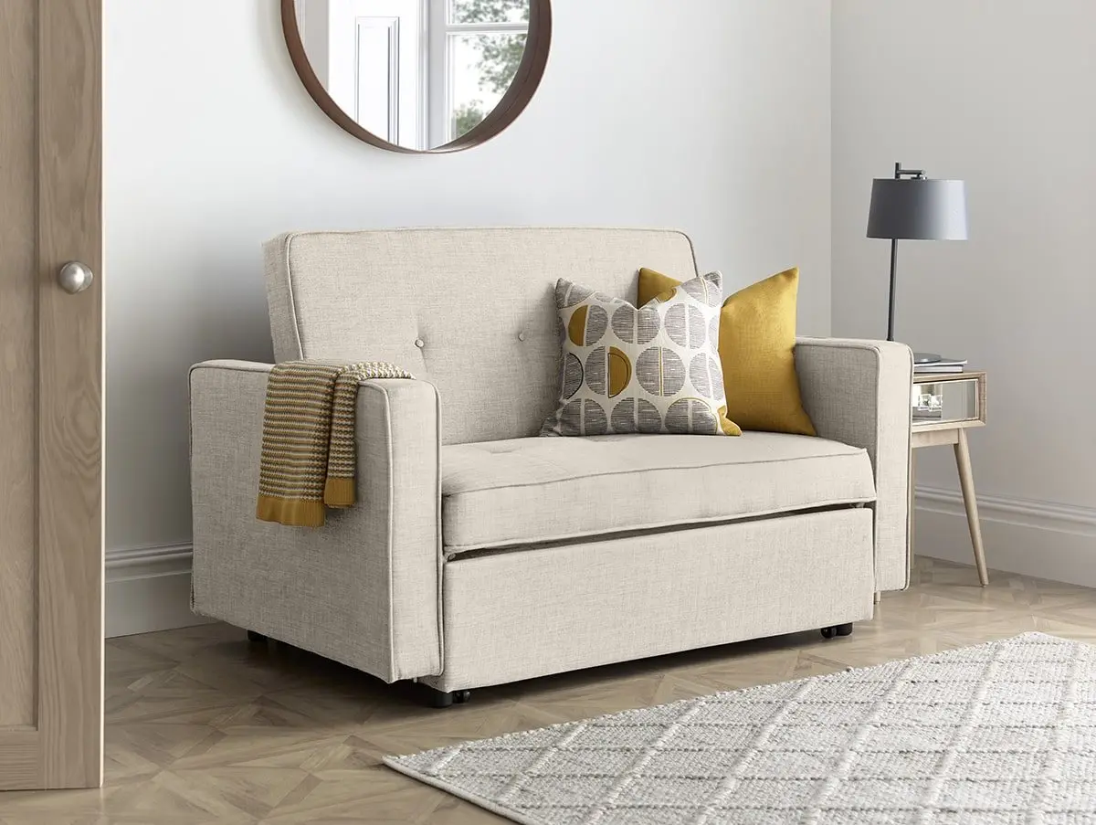 Bedmaster Bedmaster Troy Natural Fabric Sofa Bed