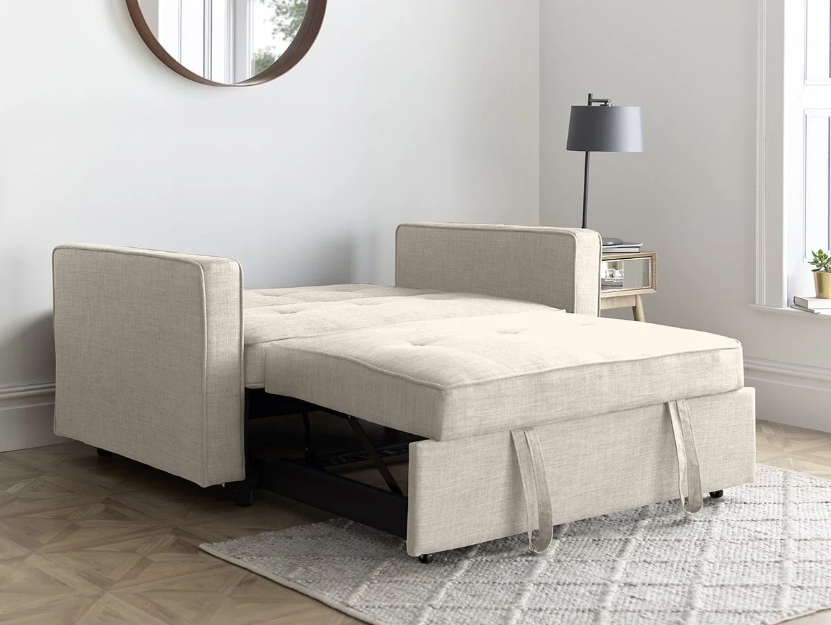 Bedmaster Bedmaster Troy Natural Fabric Sofa Bed
