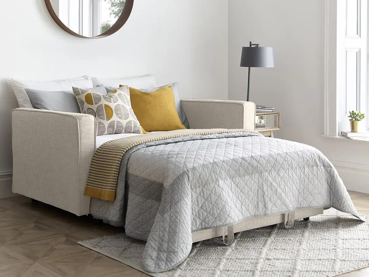 Bedmaster Bedmaster Troy Natural Fabric Sofa Bed
