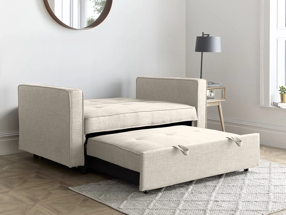 Bedmaster Bedmaster Troy Natural Fabric Sofa Bed