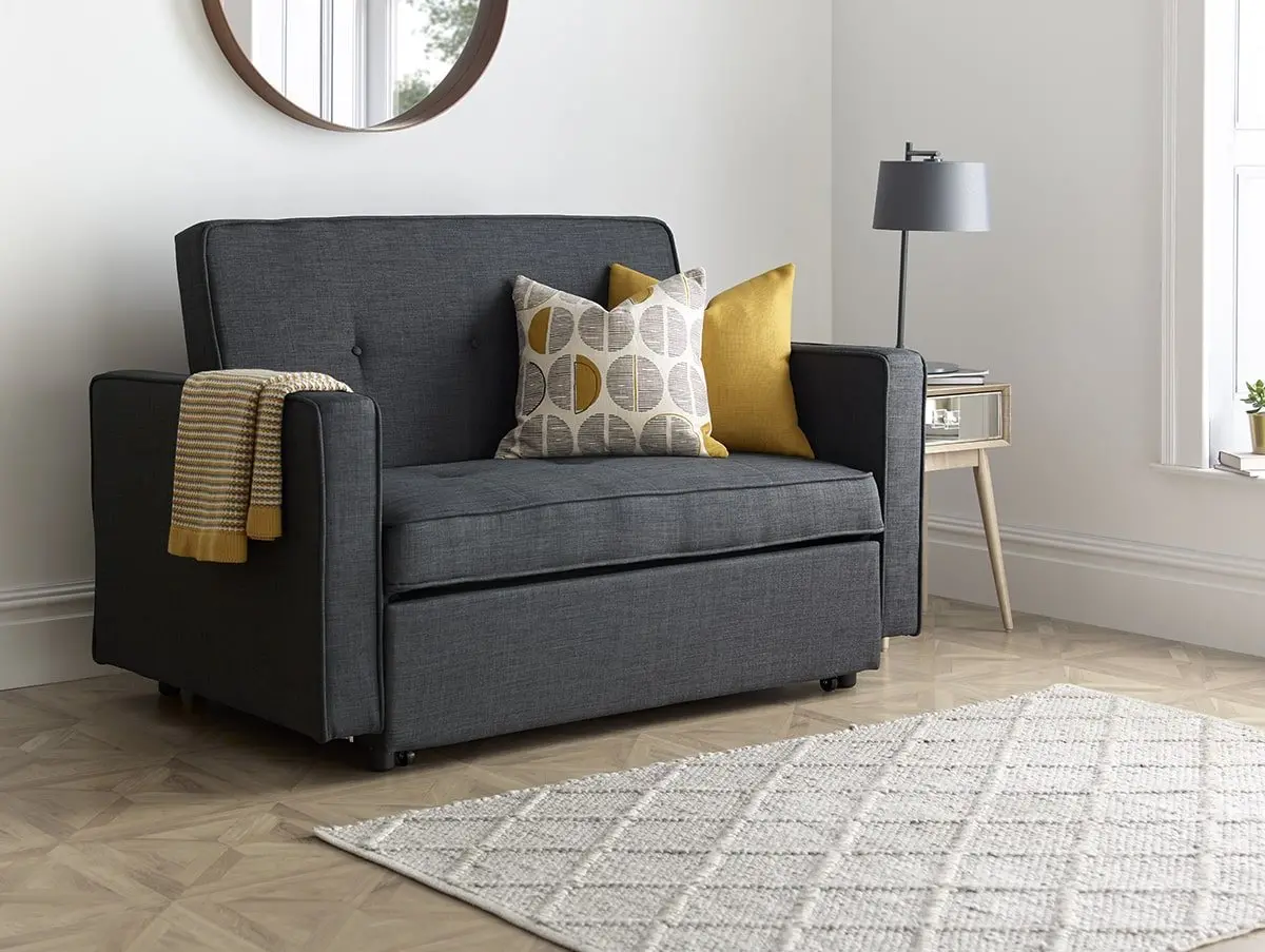 Bedmaster Bedmaster Troy Grey Fabric Sofa Bed