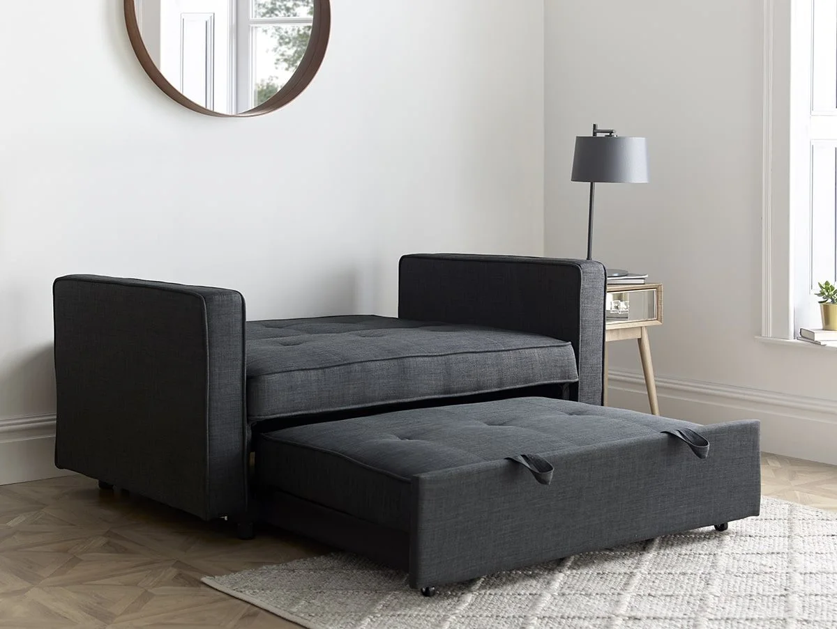 Bedmaster Bedmaster Troy Grey Fabric Sofa Bed