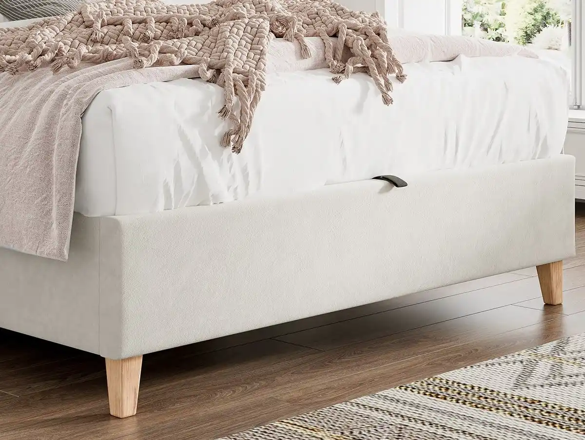Bedmaster Bedmaster Rhodes Warmstone Velvet Ottoman Bed Frame