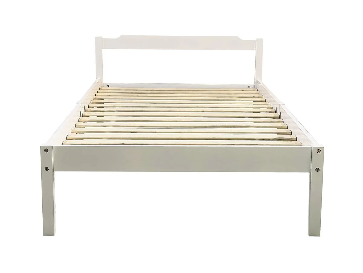 Kidsaw Kidsaw Jinsen White Wooden Bed