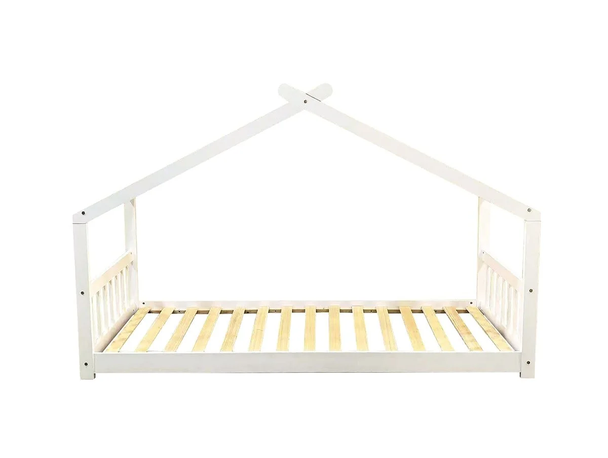 Kidsaw Kidsaw Jinsen White Wooden Cottage Bed