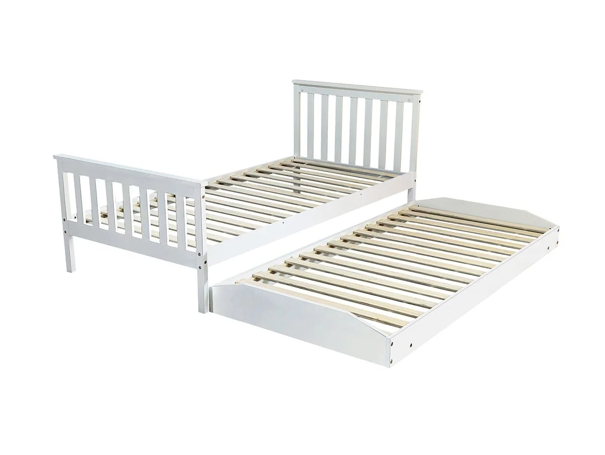 Kidsaw Kidsaw Jinsen White Wooden Pull Out Bed