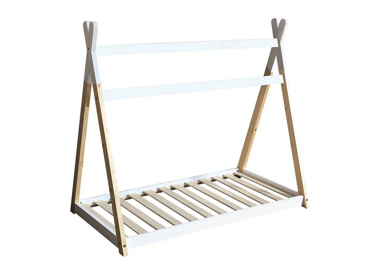 Kidsaw Kidsaw Jinsen White Wooden Toddler House Bed