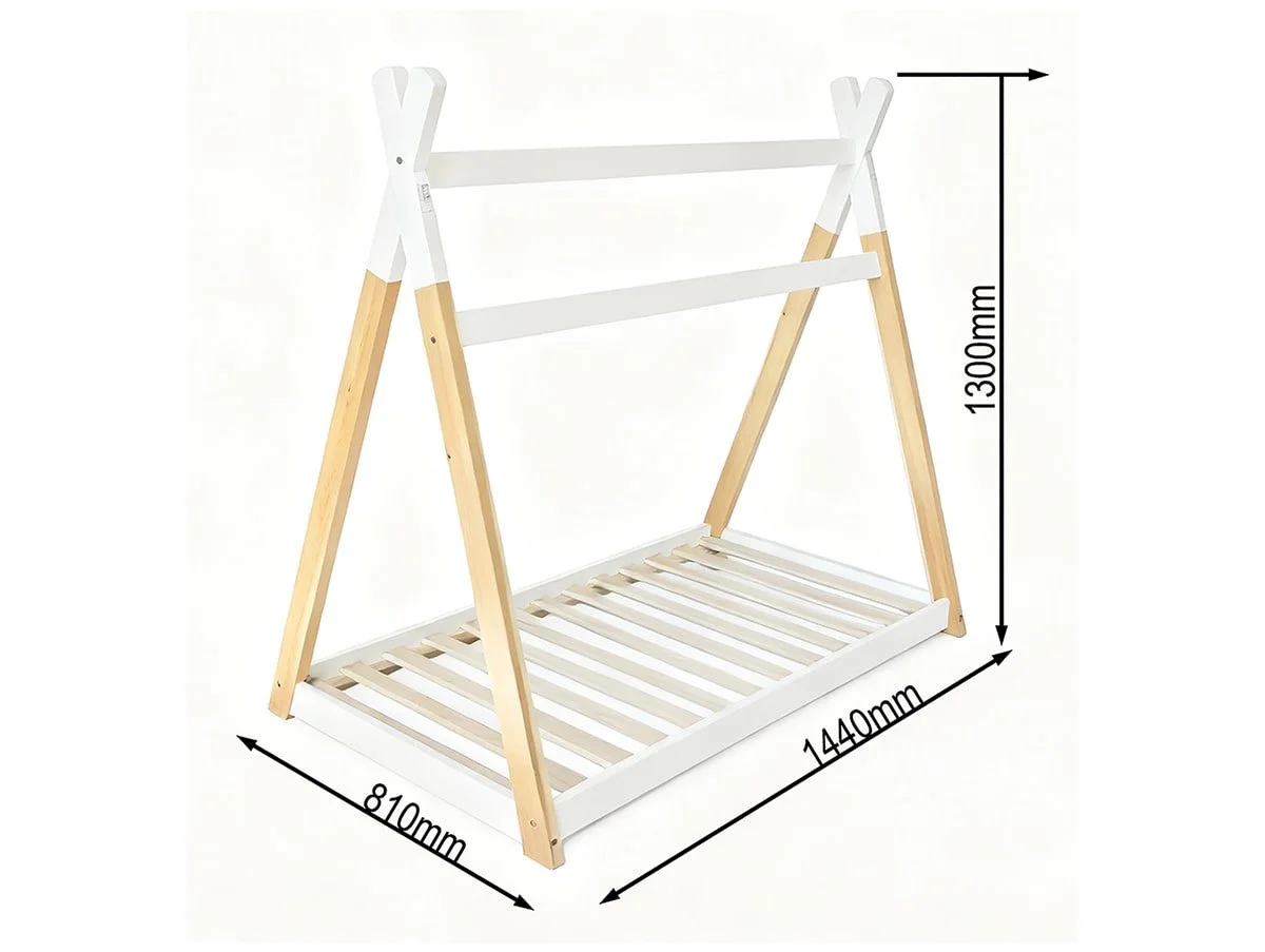 Kidsaw Kidsaw Peppa Pig White Wooden Toddler House Bed