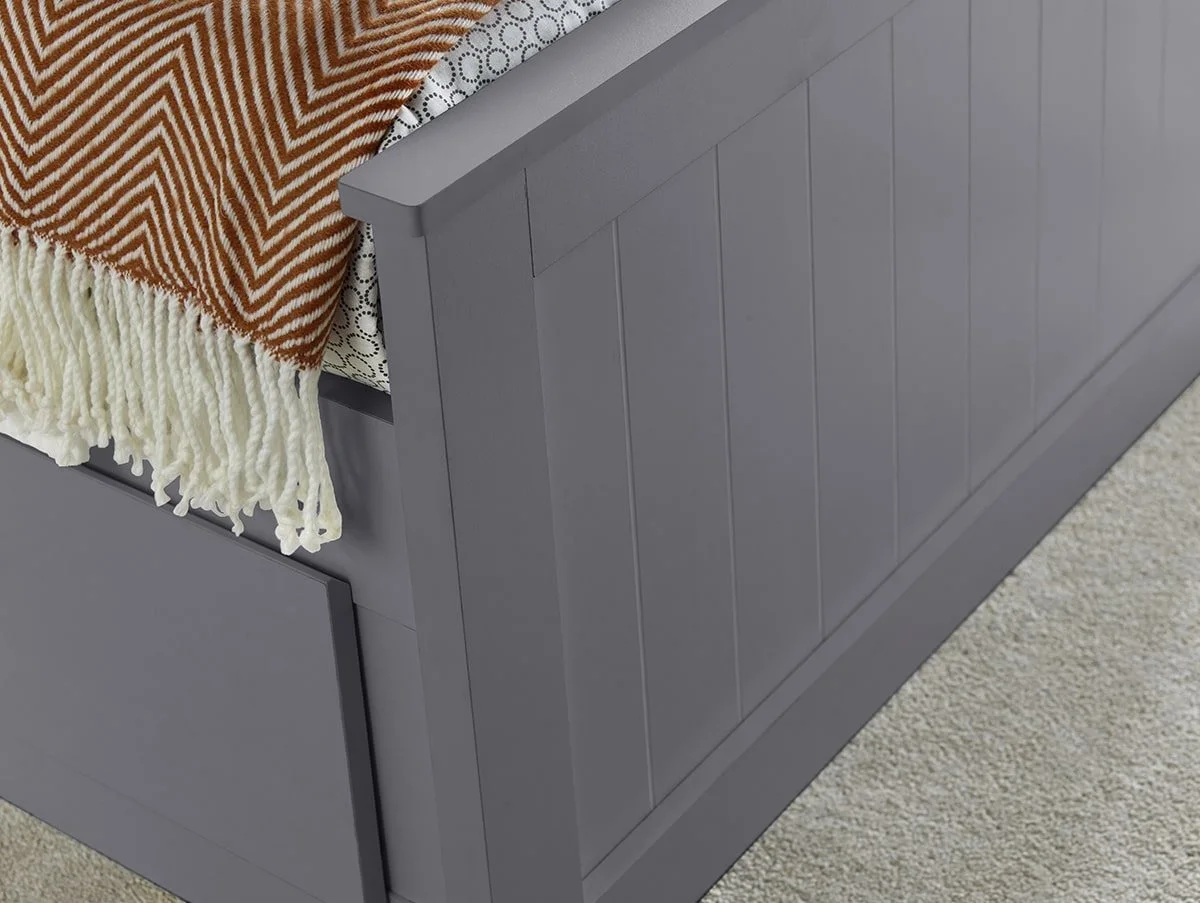 Bedmaster Bedmaster Enzo Grey Storage Wooden Bed Frame