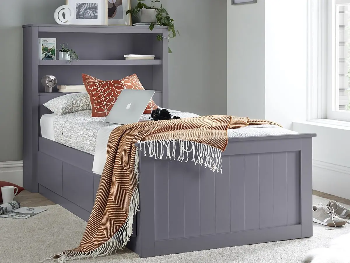 Bedmaster Bedmaster Enzo Grey Storage Wooden Bed Frame