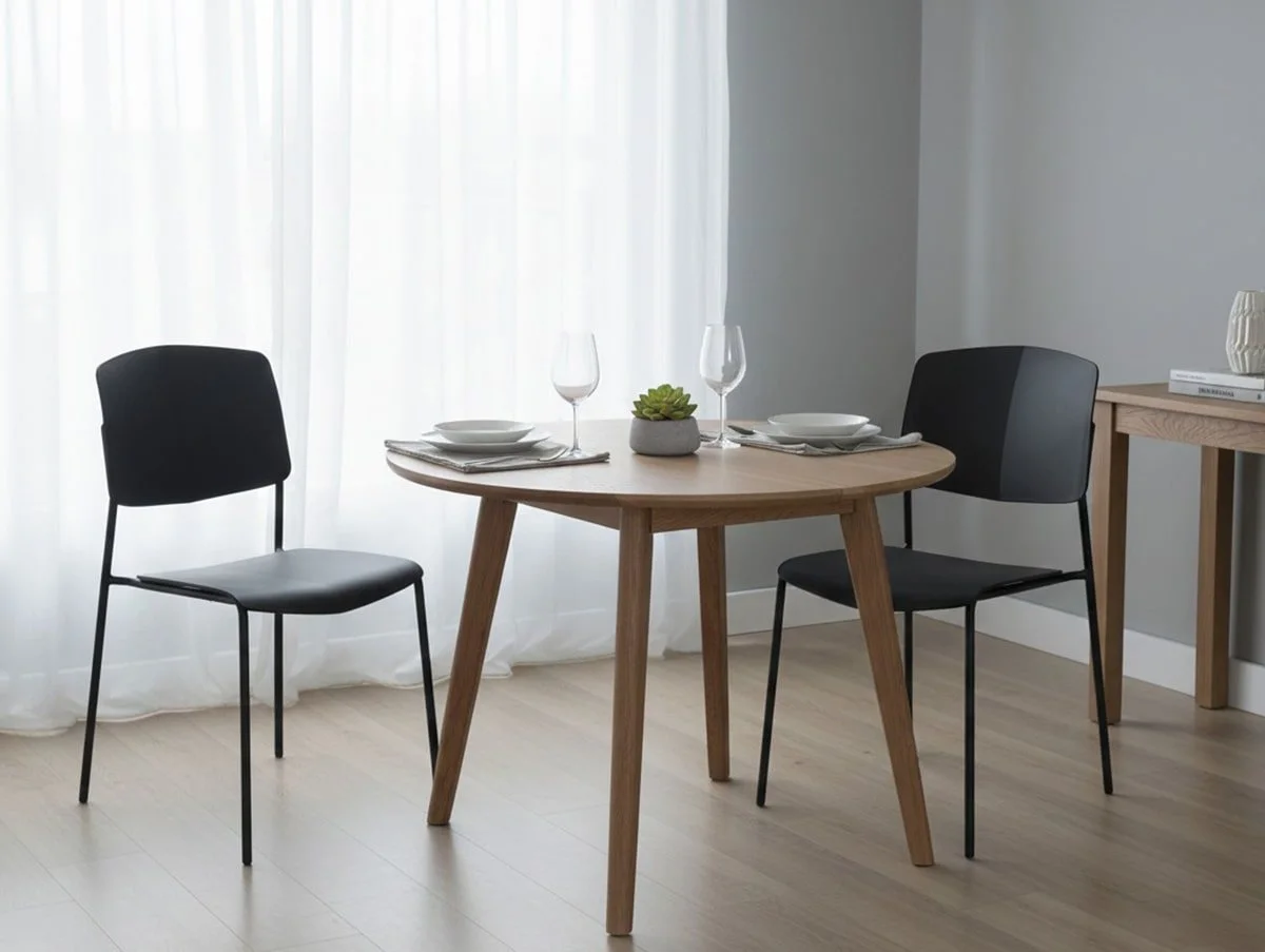 Core Core Academy Set of 2 Black Plastic Dining Chairs