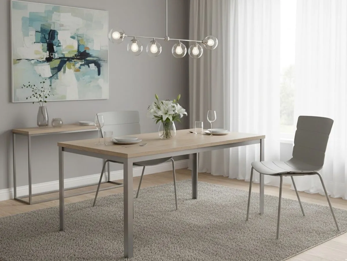 Core Core Bali Set of 2 Light Grey Plastic Dining Chairs
