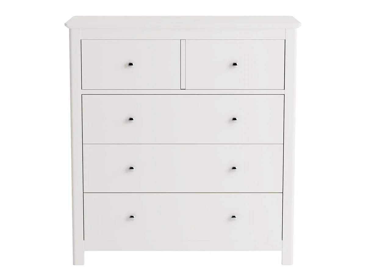 Core Core Nairn 2+3 Drawer White Chest of Drawers
