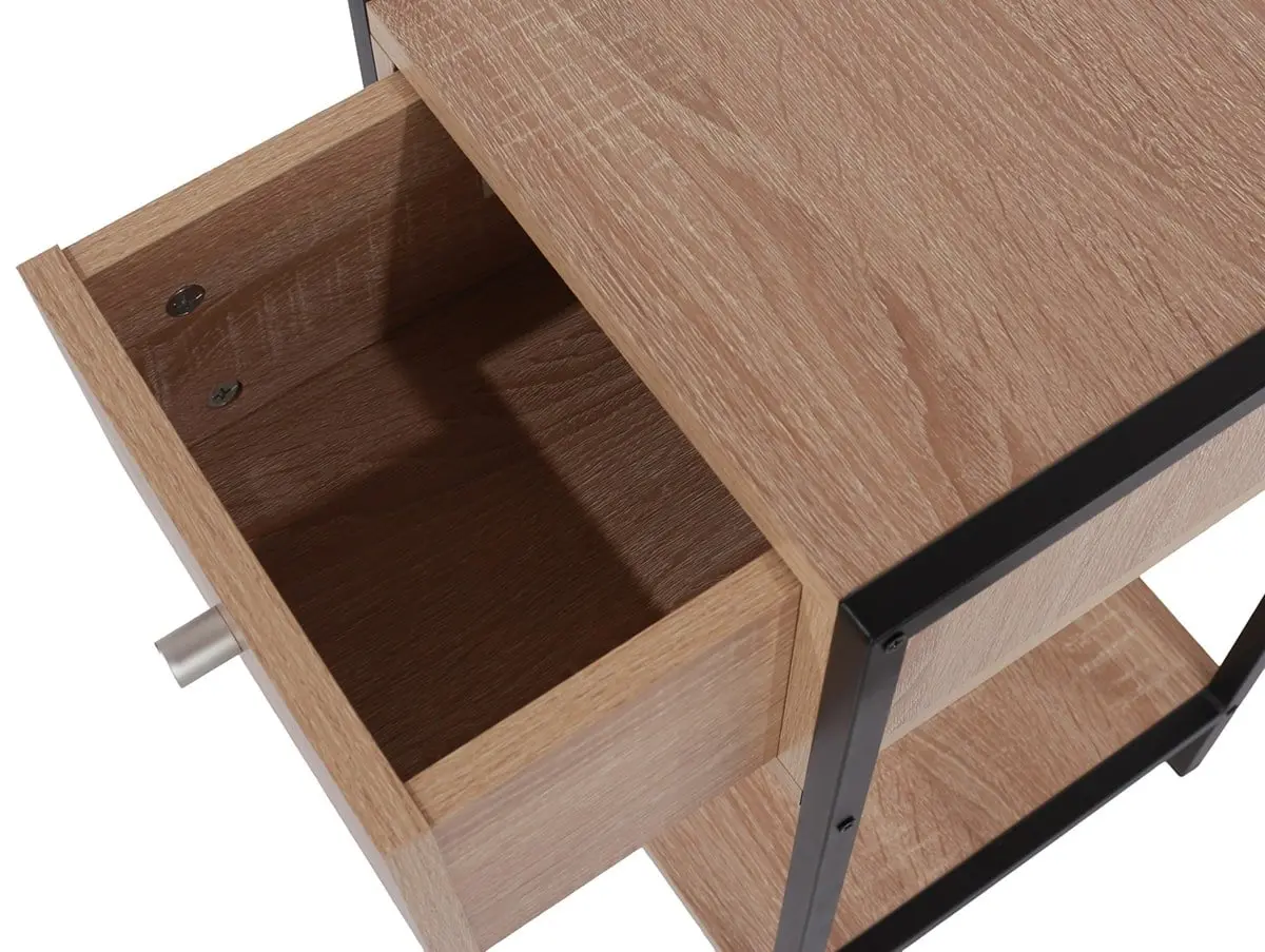 Core Core Kelly 1 Drawer Oak Bedside Table