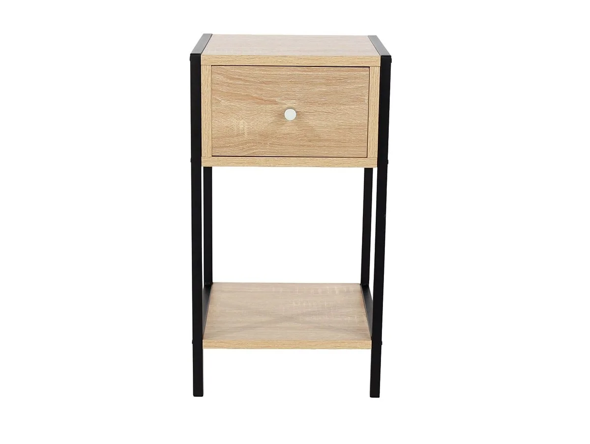 Core Core Kelly 1 Drawer Oak Bedside Table