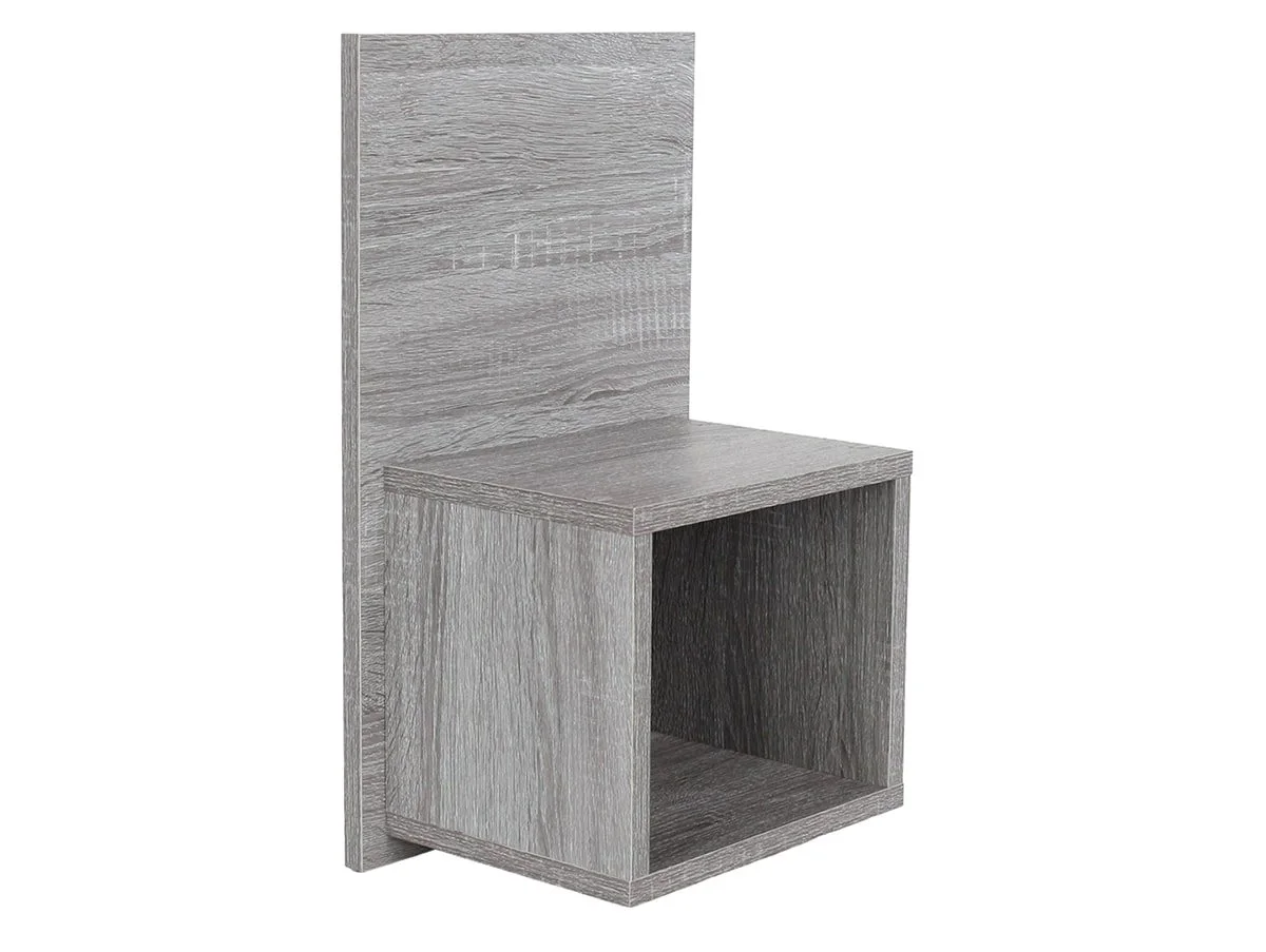 Core Core Kelly Set of 2 Wall Hanging Grey Oak Compact Bedside Table