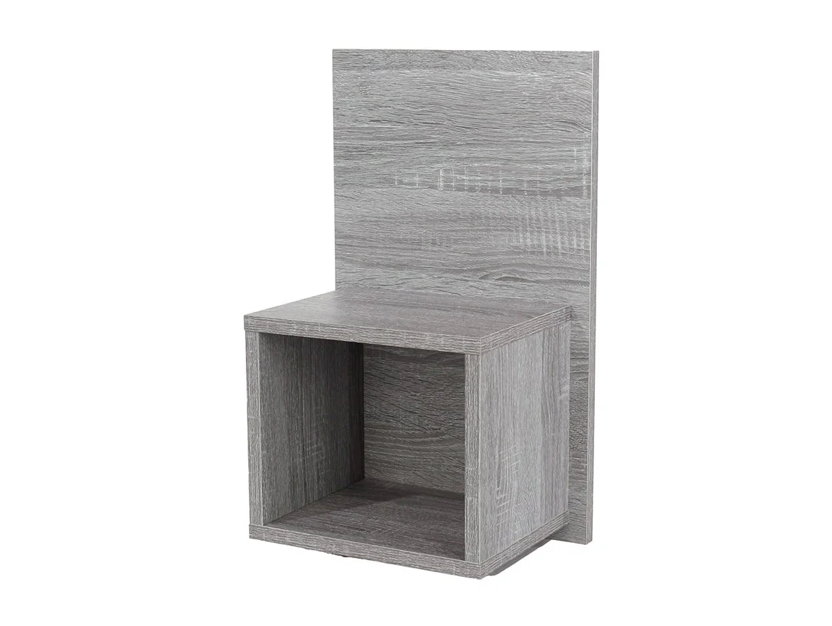 Core Core Kelly Set of 2 Wall Hanging Grey Oak Compact Bedside Table