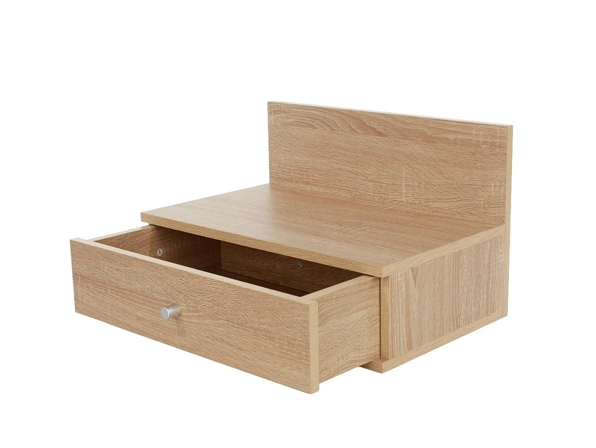 Core Core Kelly Set of 2 Wall Hanging Oak Bedside Table