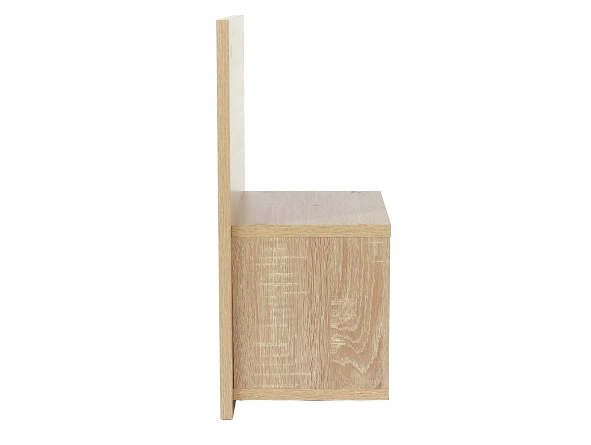 Core Core Kelly Set of 2 Wall Hanging Oak Compact Bedside Table