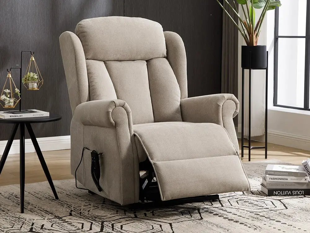ASC ASC Lawson Mink Dual Motor Riser Recliner Chair