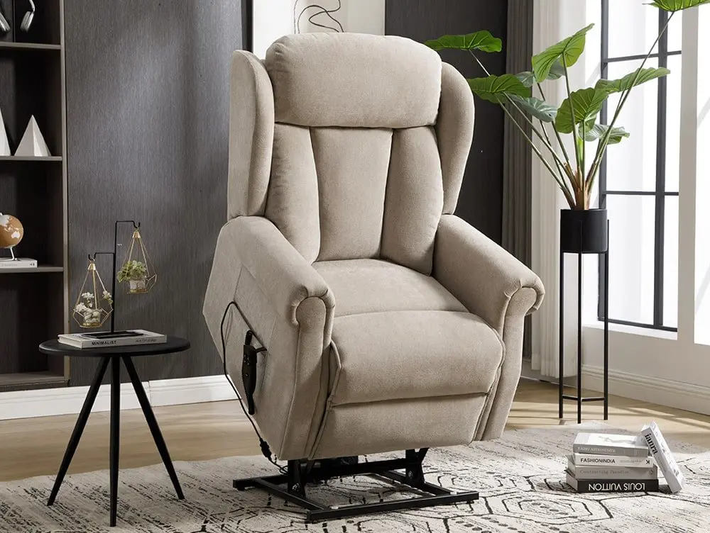 ASC ASC Lawson Mink Dual Motor Riser Recliner Chair