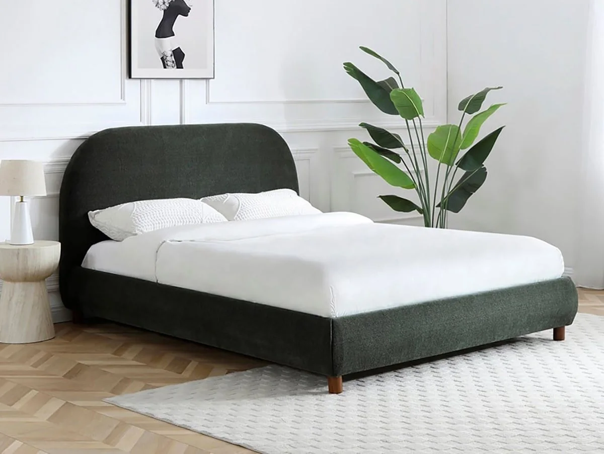 Kyoto Kyoto Nora Olive Boucle Bed Frame