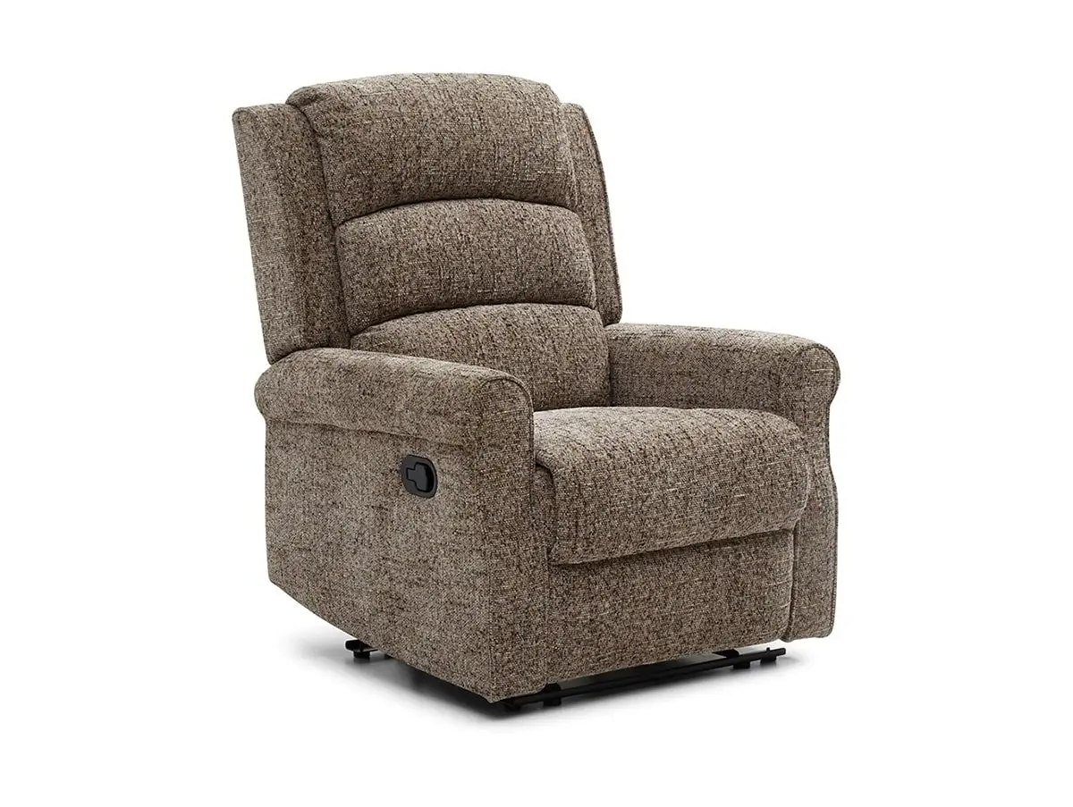 Kyoto Kyoto Baxter Fawn Woven Chenille Recliner Chair